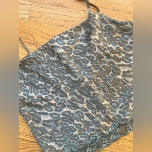 Victoria’s Secret Sexy Cheetah Lace Pajama Camisole Size S